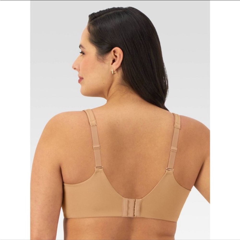 Bali Women’s Full Figure Soft Cup Beautifully You Underwire Minimizer Bra Taupe - Picture 3 of 6